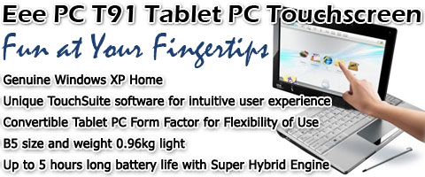 Asus Eee PC Tablet Netbook with Touchscreen
