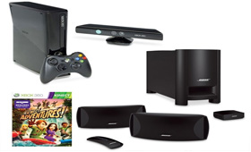 Xbox 360 4GB Kinect Bose CineMate Series II Home Theater