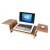 Peck's Bent Wood Adjustable Laptop Tray - Walnut